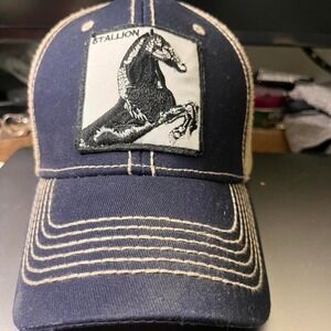 Blue Stallion trucker hat #streetwear